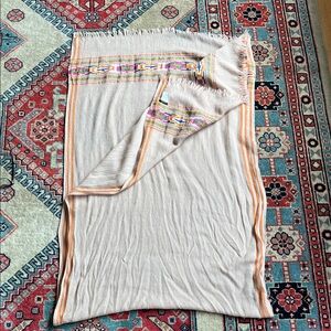 J.Crew multicolored Mexican style scarf, 100% wool made in India.